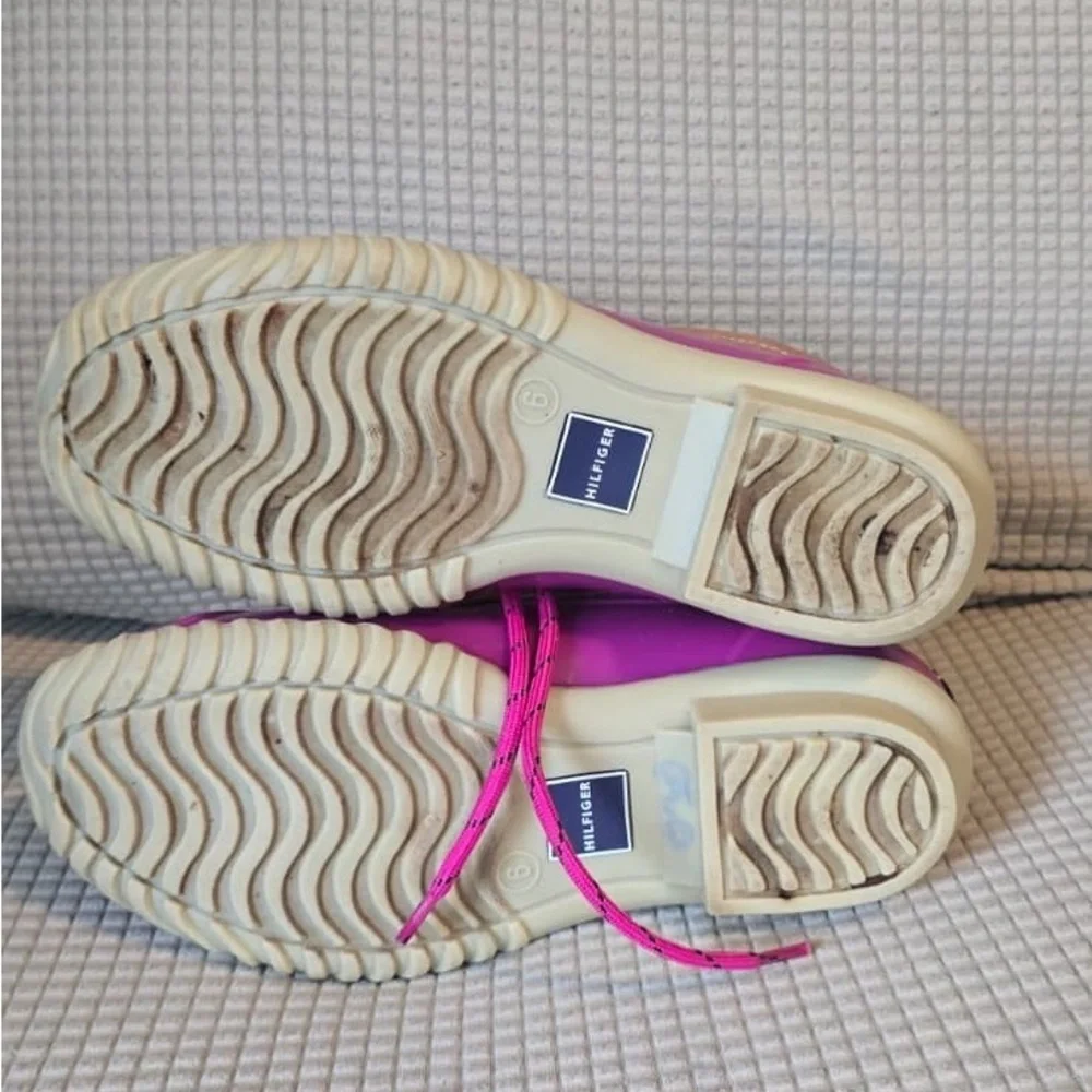 Tommy Hilfiger Pink and Tan Winter Boots